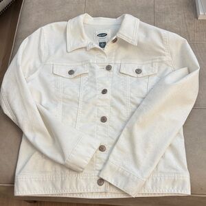 Old Navy White Denim Jacket